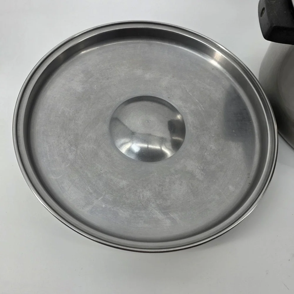 Flint Ware by Ecko Dutch Oven 6Qt Stock Pot Stainless Steel With Lid Vintage